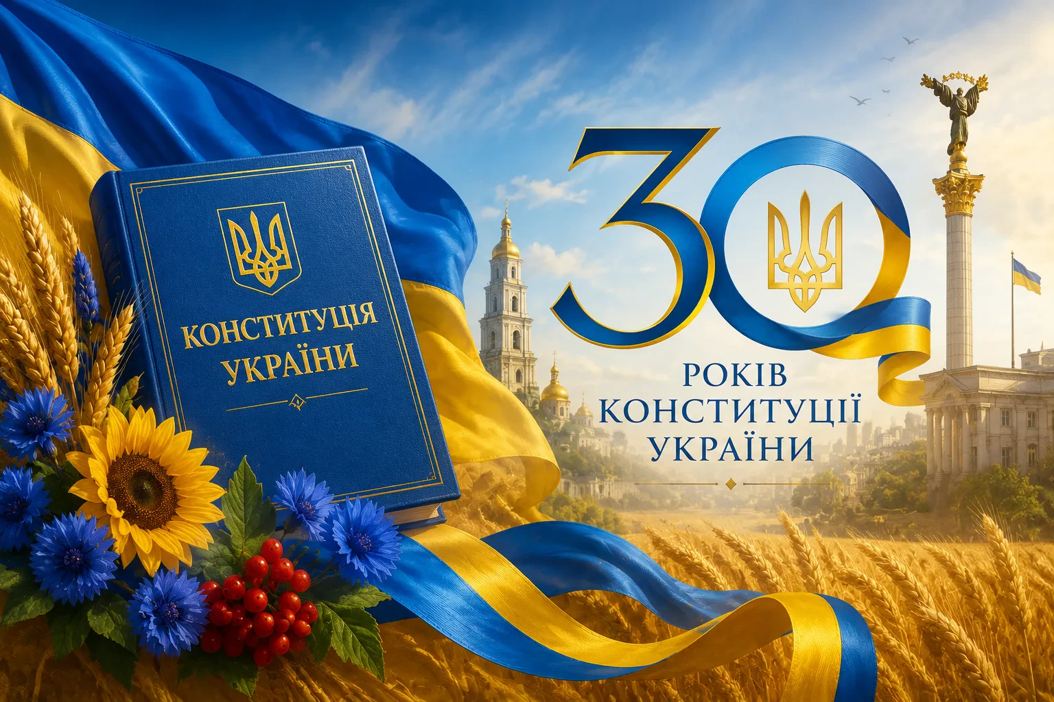 Директор Олександр Борзих вітає з Днем Конституції України!