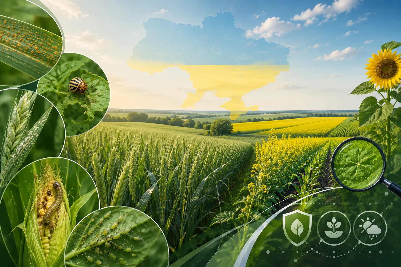 Оперативна інформація щодо фітосанітарного стану посівів  сільськогосподарських культур в Україні на 9 липня 2026 р.