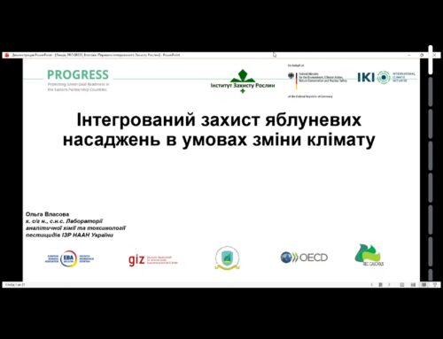 в Інституті захисту рослин НААН відбулися чотириденні навчальні онлайн-тренінги «Навчання фермерів з інтегрованого захисту рослин в умовах зміни клімату»